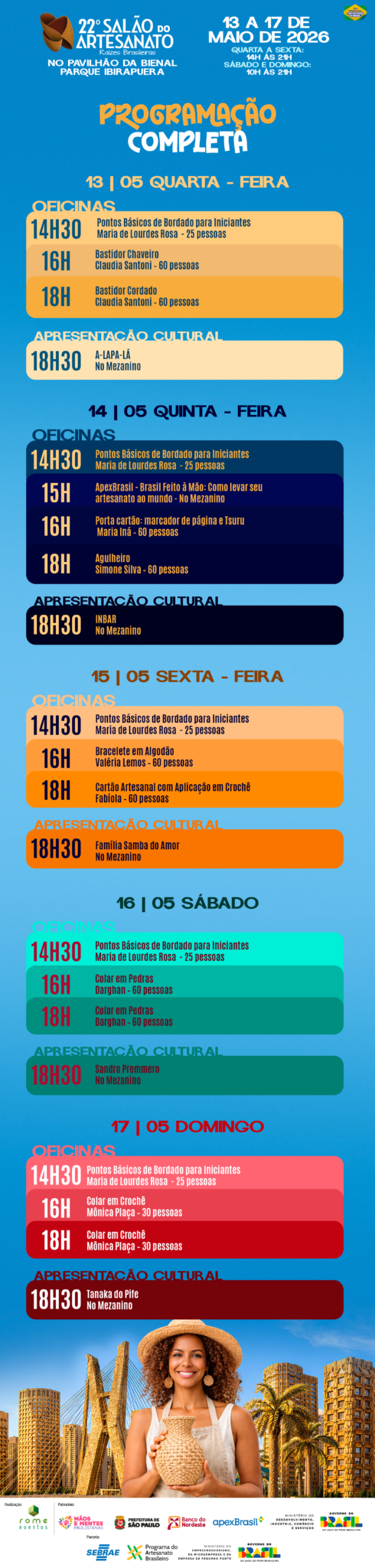 Salão do Artesanato SP 2026 - programação do site